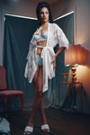 Lana White Lace Dressing Robe - Made In Australia